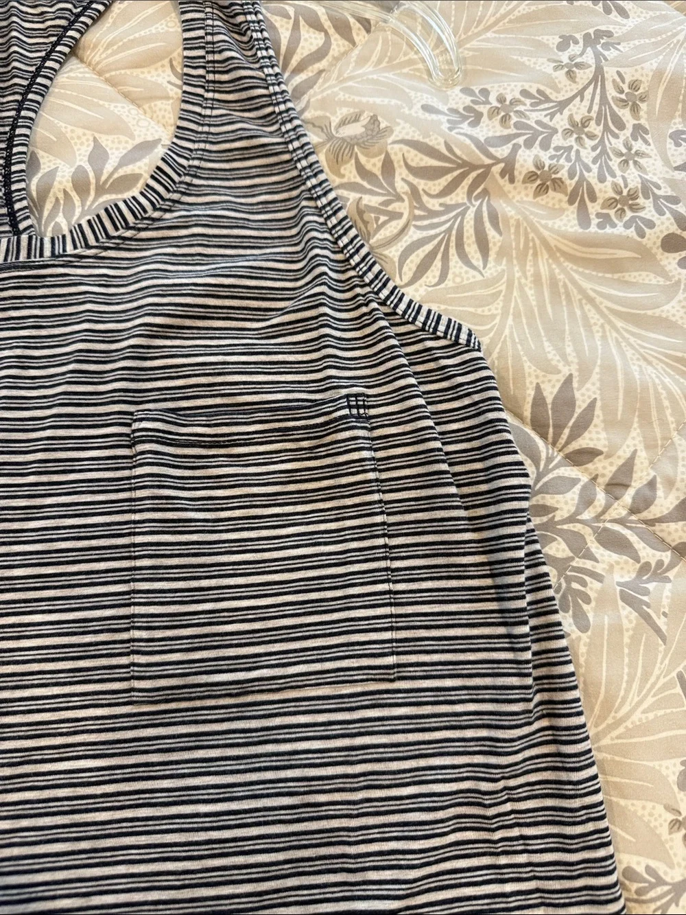lululemon athletica Striped Racerback Tank - Black & White